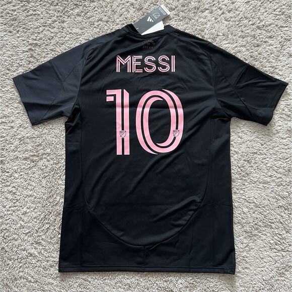 Adidas Inter Miami FC 25/26 Soccer Jersey Messi Men Size Medium Black JI6821 NWT - Picture 6 of 8